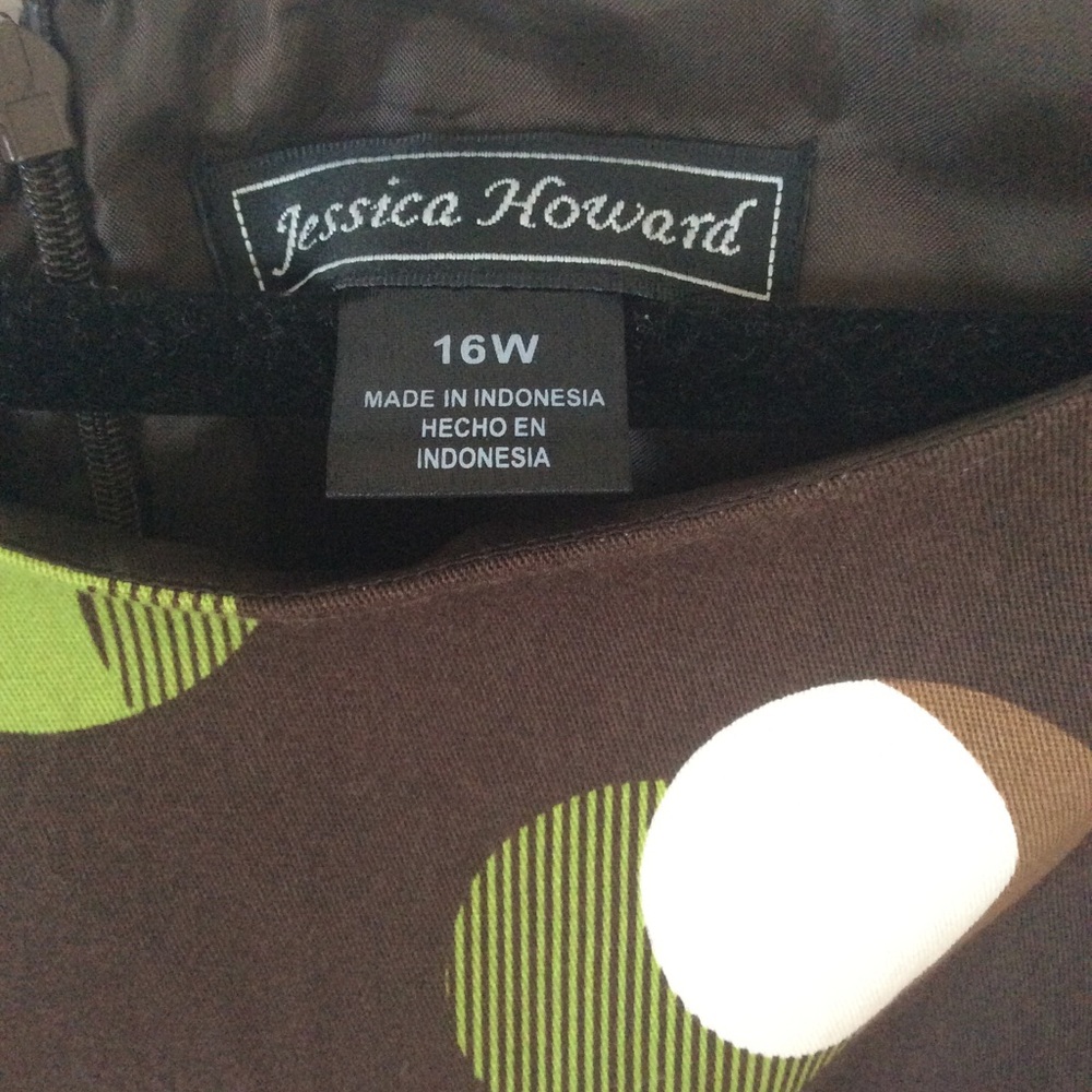 Jessica Howard Polk-a-dot Dress 16W Size - Picture 4 of 5